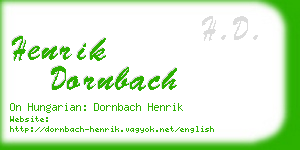 henrik dornbach business card